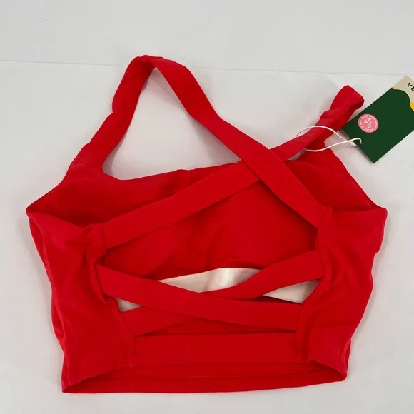 Halara Airy Square Neck Backless Crisscross Cropped Cool Touch Yoga Tank Top - Picture 9 of 12